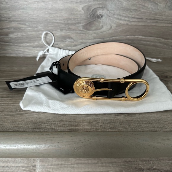 Versace Medusa Detailed Safety-Pin Belt 75 cm - Picture 2 of 4